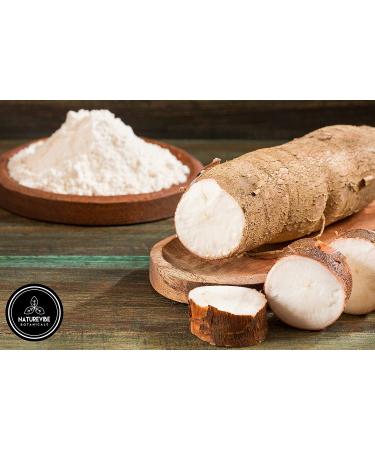 Naturevibe Botanicals Organic Cassava Flour 2lbs - Nutty Earthy Taste - 32oz - Buy Online on GoSupps.com