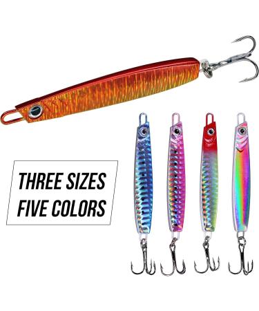 Buy 5-Piece Cod Fishing Pilker Set - 30g Vertical Metal Bait for International Shipping - Buy Online on GoSupps.com