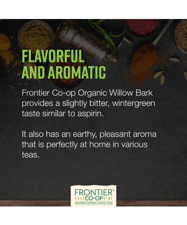 Frontier Co-op Organic White Willow Bark 1lb - Cut & Sifted | Pure and Natural - Buy Online on GoSupps.com