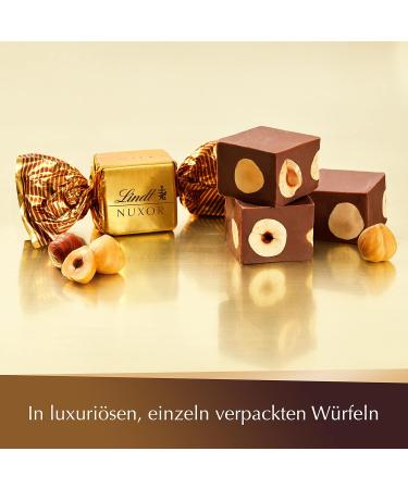 Lindt Chocolate Nuxor Milk 103g - Creamy Gianduja with Roasted Hazelnuts | Ideal Praline Gift - Buy Online on GoSupps.com