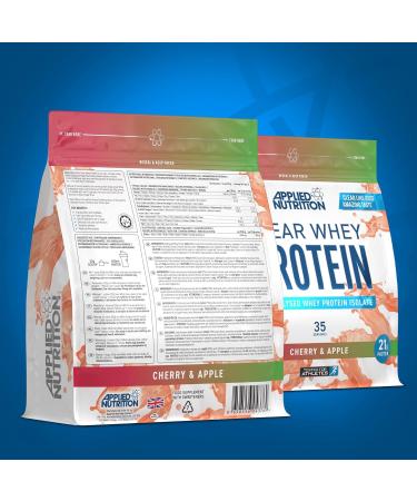 Applied Nutrition Clear Whey Isolate - Cherry & Apple Flavor, 875g - 35 Servings - Buy Online on GoSupps.com