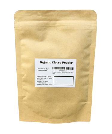 Organic Premium Cloves Powder - 1.7 oz Stand up Resealable Pouch | High-Grade, 100% Pure Clove Powder - 1.7 Ounce (Pack of 1) - Buy Online on GoSupps.com