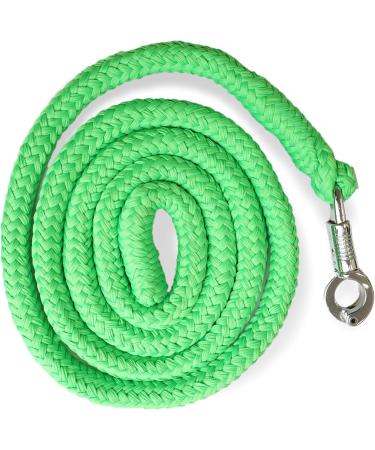 Leadership Knit with Panic Hooks for Horses | Stylish Leash & Binding Trick for Pony Donkey & Goat (Light Green) - Buy Online on GoSupps.com