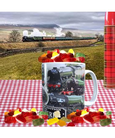 Classic Iconic Steam Locomotive Trains Personalised Mug with Choice of Sweets Gift - Buy Online on GoSupps.com