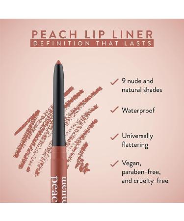 Mented Cosmetics Peach Lip Liner Pencil - Waterproof & Natural Nude Vegan Makeup - Buy Online on GoSupps.com