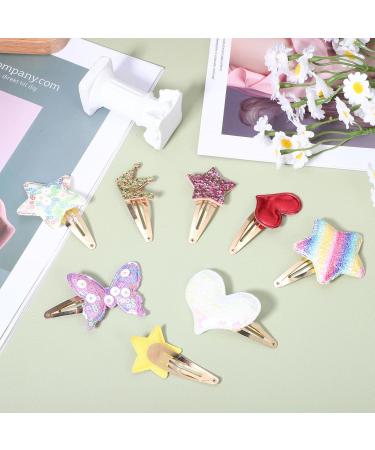 Beaupretty 8 Pairs Hair Clips Girls Glitter Hair Clips Girls Cute Star Hair Clips Crown Butterfly Heart Hair Clips Children - Buy Online on GoSupps.com