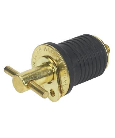 Moeller Marine Products Moeller Turn-Tite Boat Bailer Plug (1-Inch, Brass), 1" Brass Turn-TITE
