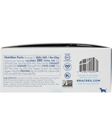 88 Acres Dark Chocolate Brownie Seed Protein Bar 9 Count 1.9 OZ - Buy Online on GoSupps.com