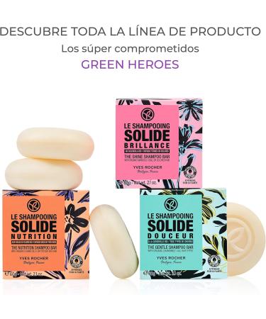  Yves Rocher Yves Rocher - Solid nutrition shampoo for dry hair - 99% biodegradable and sulfate-free ingredients - Buy Online on GoSupps.com