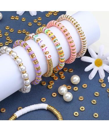 1500pcs 6mm Gold Flat Round Spacer Beads - DIY Jewelry Making Supplies - Buy Online on GoSupps.com