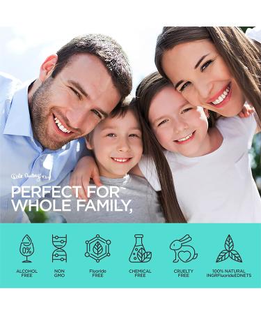 Organic Ayurvedic Mouthwash - Dale Audrey Oral Pulling Rinse, Whitens Teeth & Promotes Healthy Gums, Mint Flavor, 8 oz - Buy Online on GoSupps.com