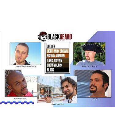 Blackbeard for Men - Temporary Brush On Colour 12ml (0.40oz) - Brown Black (Brown Black X3) 4 ml (Pack of 3) - Buy Online on GoSupps.com