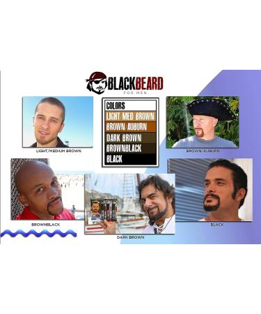 Blackbeard for Men Formula X Instant Color - Light/Medium Brown (1 Pack) 0.40 Fl Oz - Men's Grooming Beard Dye Alternative - Buy Online on GoSupps.com