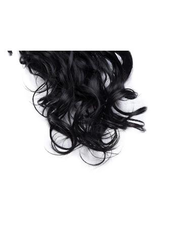 Sego Clip-in Ponytail Extension - Wavy 18 (45cm) Real Hair Braid - 90g Black Hair Piece for Natural Look - Buy Online on GoSupps.com