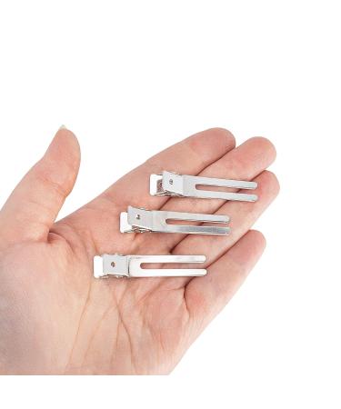 Breeze Thru Double Prong Pin Curl Root Clips - 30 Count (1.75'') - Curly Girl Method Approved for Salon Styling - Buy Online on GoSupps.com