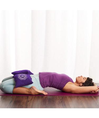 Cotton Yoga Sand Bag - Purple, 7.5 x 17 - Unfilled for Yoga Weights & Resistance Training - Buy Online on GoSupps.com
