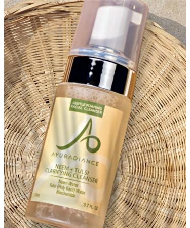 Neem & Tulsi Clarifying Pores Cleanser - Acne-Fighting Niacinamide Skincare | 110ml - International Shipping Available - Buy Online on GoSupps.com