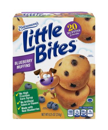Entenmann's Little Bites Blueberry Mini Muffins made with Real Blueberries, 20 Count