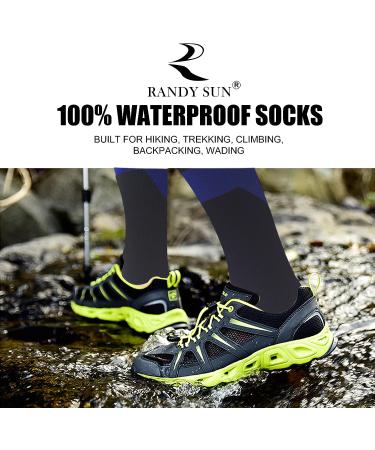 Randy Sun Waterproof Breathable Knee High Socks - Small Black/Blue/Gray - Ideal for Kayaking, Hunting, Fishing - Buy Online on GoSupps.com