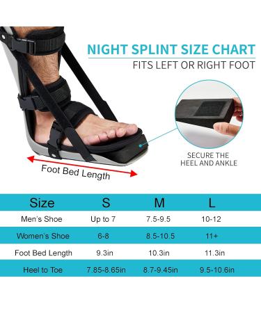 Medibot Plantar Fasciitis Night Splint | Adjustable Foot Brace for Heel Pain Relief | Fits Right & Left Foot | Comfortable Support for Achilles Tendonitis & Bone Spurs - Buy Online on GoSupps.com