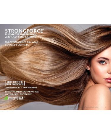 Strongforce Vegan Hair Repair Shampoo - Argan Oil & Vitamins for Dry Damaged Hair - Split End & Breakage Prevention - Buy Online on GoSupps.com