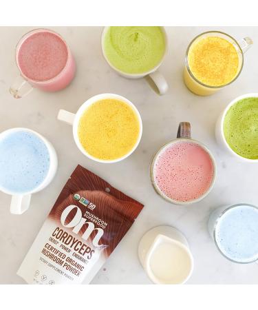 Om Mushroom Superfood Cordyceps Organic Powder - 3.5 oz for Energy, Stamina & Sports Performance - Buy Online on GoSupps.com