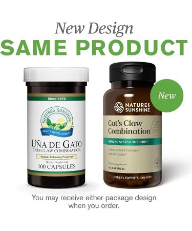 Nature's Sunshine Una de Gato (Cats Claw) 100 Capsules - Immune System Support & Digestive Health Herbs - Buy Online on GoSupps.com
