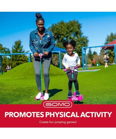 GOMO Pogo Stick for Kids - Toddler Training Foam Jumper | Ages 2-5 | Pink/Teal - Buy Online on GoSupps.com