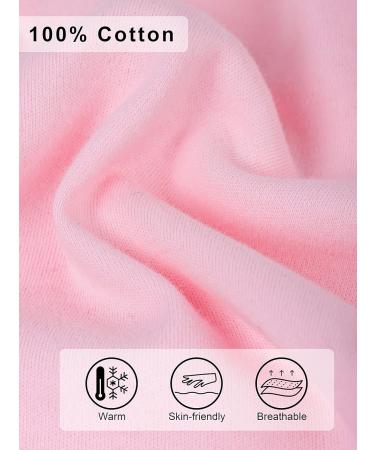 Cooraby 3 Pack Girls' Cotton Long Sleeve Thermal Tops with Lace - 4T Black White Light Pink - Buy Online on GoSupps.com