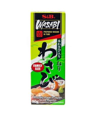 S&B Wasabi Paste - Authentic Japanese 90g Tube | Perfect for Seasoning & Marinating - 4.5% Wasabi - Buy Online on GoSupps.com