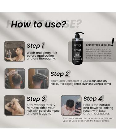 Batci Hair Concealer 50 ml Correcteur Calvitie & Cheveux Clairsem s Cr me de Camouflage Capillaire Densifiante Cuir Chevelu Effet Densit Imm diat - Buy Online on GoSupps.com