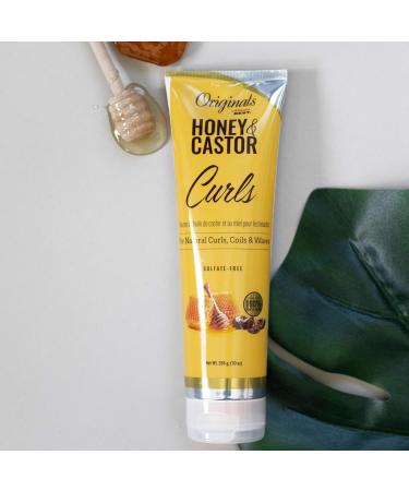 Shop Originals by Africa's Best Honey & Castor Curls - Sulfate-Free Natural Hair Care for Curls Coils & Waves - 10 oz - Buy Online on GoSupps.com
