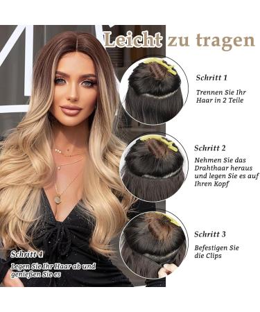 Hair Extension with Elastic Band Clip-In Extensions Secrets Hair Extensions Long Wavy Hair Extensions Invisible Secret Hair Extension Synthetic Hair Invisible Hairpieces for Women (Gold 20 inches) 20in gold - Buy Online on GoSupps.com