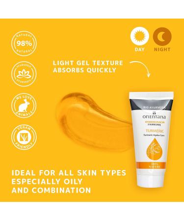 Orientana - Turmeric Face Moisturizer | Vegan | Mattifying Anti-Aging & Anti-Inflammatory Moisturizer | For Dark Spots & Acne - 30g - Buy Online on GoSupps.com