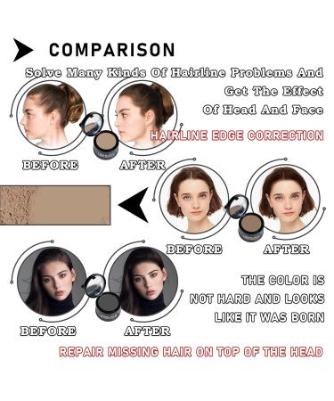 Instant Hairline Powder for Men & Women - Root Touch Up & Gray Hair Coverage in Dark Brown Light Brown & Black - Buy Online on GoSupps.com