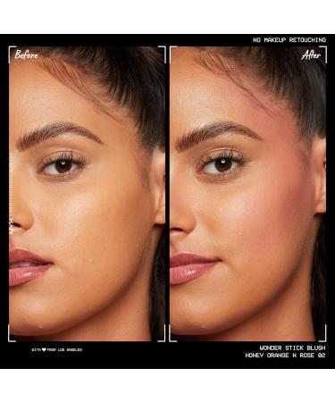 NYX Professional Makeup Wonder Stick - Vegan Hyaluronic Acid Rouge Moisturizing Mixable Texture Honey Orange + Rose 02 - 1 Piece - Buy Online on GoSupps.com