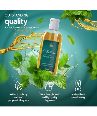 Vibratissimo Desire Jump - Refreshing Massage Oil with Mint Erotic Love Oil Desire Jump 250 ml (Pack of 1) - Buy Online on GoSupps.com