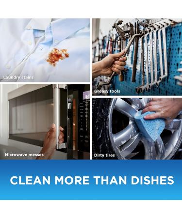 Dawn EZ-Squeeze Platinum Dishwashing Liquid Dish Soap Refreshing Rain Scent 535 ml (Pack of 3) + Dawn Non-Scratch Kitchen DIsh Sponges (Pack of 2) 321 ml (Pack of 5) - Buy Online on GoSupps.com