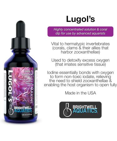 Brightwell Aquatics ABALUG30 Lugols Solution Salt Water Conditioners for Aquarium 1-Ounce - Buy Online on GoSupps.com