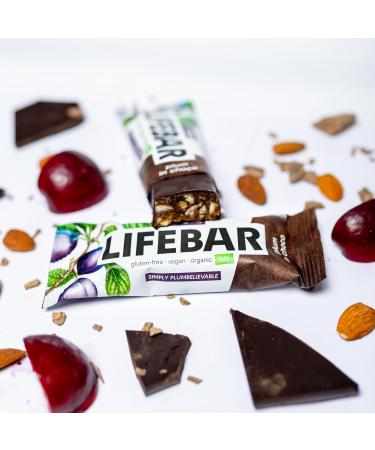Lifefood Lifebar Inchoco RAW Vegan Energy Bars - Organic Gluten-Free No Added Sugar - 15 Pack (15 x 40g) - Healthy Chocolate Snack - Buy Online on GoSupps.com
