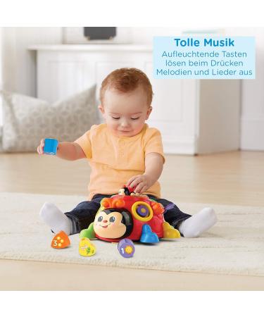 VTECH Baby Happy Learning Beetle | Interactive Sorting Toy for Shapes Colors & Numbers | Ages 12-36 Months | Red - Buy Online on GoSupps.com