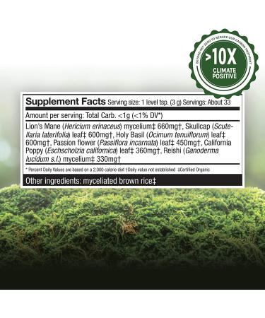 Fungi Perfecti Myco Botanicals Complete Calm 3.5 oz - Premium Mushroom Supplement for Relaxation - Buy Online on GoSupps.com