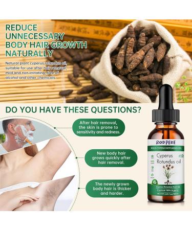 Cyperus Rotundus Oil For Hair Removal Pure & Organic Cyperus Oil For Women & Men Reducing Body Hair Growth 60ML Hair and Body Oil Moisturizing & Soothing. 60ML-1 PCS 1 Fl Oz (Pack of 1) - Buy Online on GoSupps.com