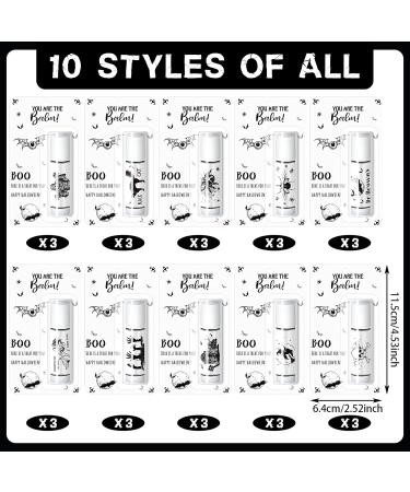 Sacubee 30 Pcs Halloween Party Favors Bulk Skull Lip Balms Gifts Vintage Spooky Halloween Party Gifts Appreciation Goodies Stuffers Small Thank You Presents for Women Men Staff Coworkers Adults - Buy Online on GoSupps.com