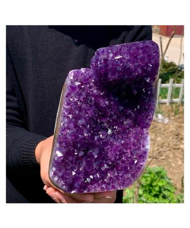 Natural Crystal Rough Natural Amethyst geode Quartz Cluster Crystal Specimen 900-1000g