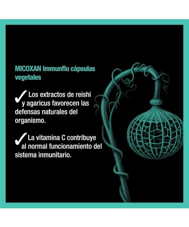  SANTIVERI SANTIVERI -Micoxan Imunflu naturally tones your defenses / 40 capsules with reishi agaricus and vitamin C - Buy Online on GoSupps.com