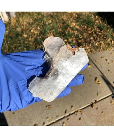 Natural Crystal Rough Decoration 155g Raw Natural Standing Selenite Piece Cut Slab Stone Specimen - Buy Online on GoSupps.com