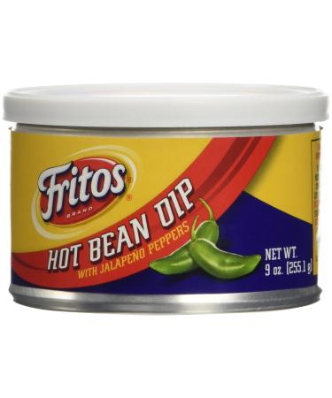 Fritos Hot Bean Dip With Jalapeno Peppers 9 oz. (Pack of 3)