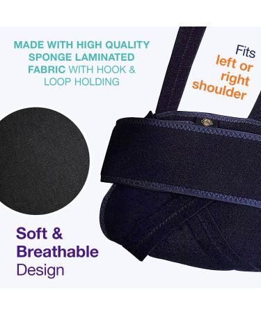 Armor Shoulder Immobilizer Sling with Rotator Cuff Brace - Support for Shoulder, Elbow, and Upper Arm Injuries - Men and Women - Buy Online on GoSupps.com