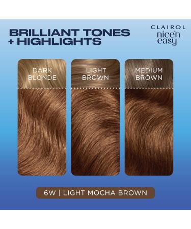 Clairol Clairol Nice'n Easy Cr me Natural Looking Oil Infused Permanent Hair Dye 6W Light Mocha Brown - Buy Online on GoSupps.com